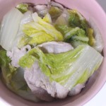 白菜と豚肉の蒸し煮 – 冬の3行レシピ – 白だしで簡単