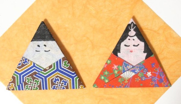 お雛様の折り紙 簡単な三角の雛人形の折り方 ひな祭り スナライム